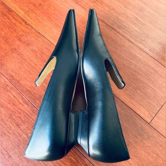 Final Price Khaite Marfa Black Leather Slip on Loafer Flat Shoes Eu 38.5 US 8.5 - Picture 10 of 17